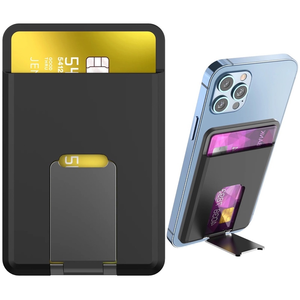 MagSafe Card Pocket With Bracket Magnetic Wallet Stand for iPhone 12, 13 and 14